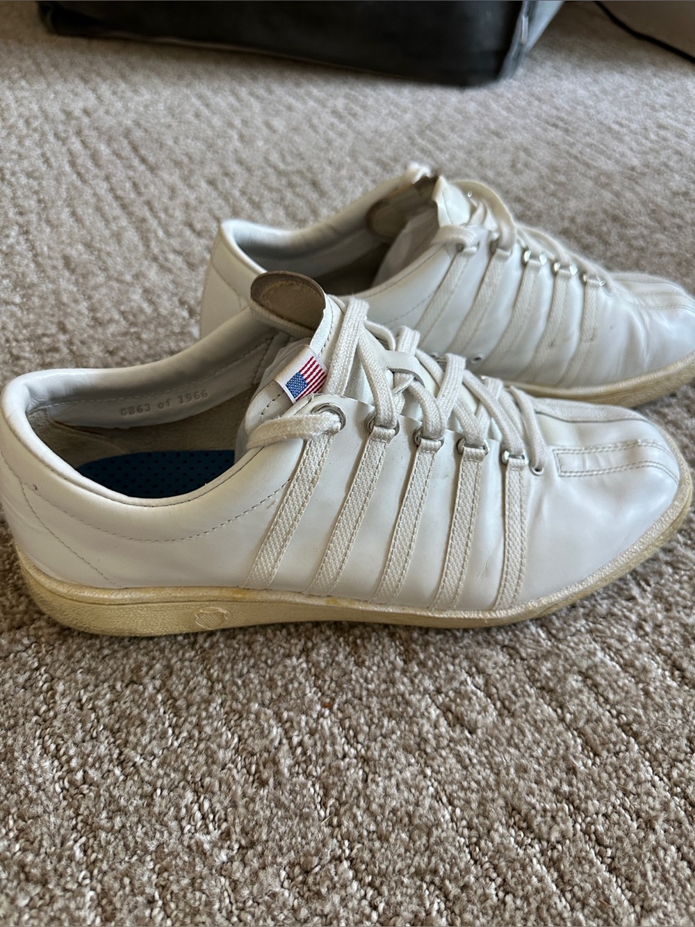 Men's K-Swiss White Leather Limited edition Sneakers